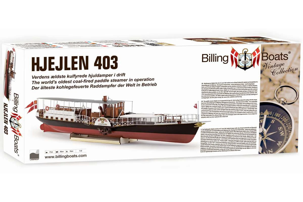 Billing Boats Hjejlen Paddle Steamer B403 Model Boat Kit