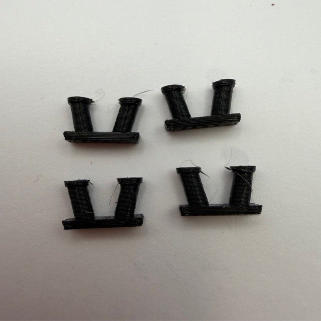 Angled Double Bollard - L10 x H5.4x W3.2mm (4) image