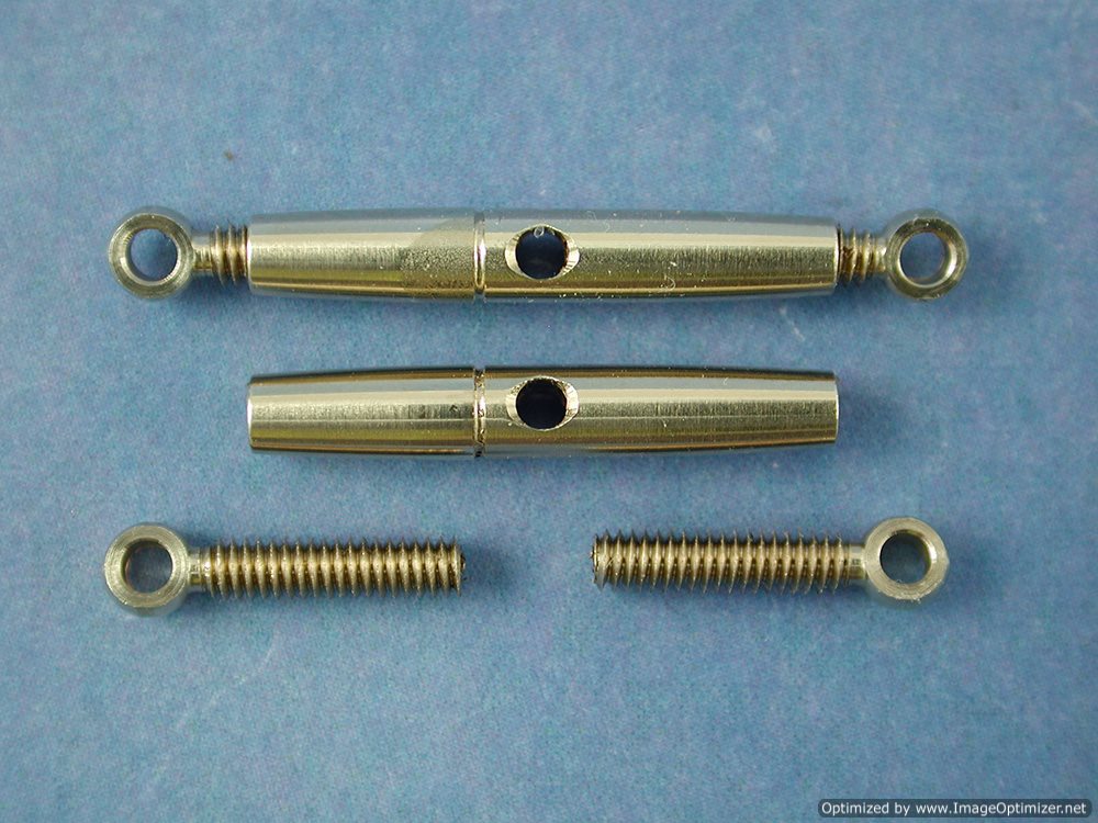 M2 Turnbuckle Brass 3x18 (2)