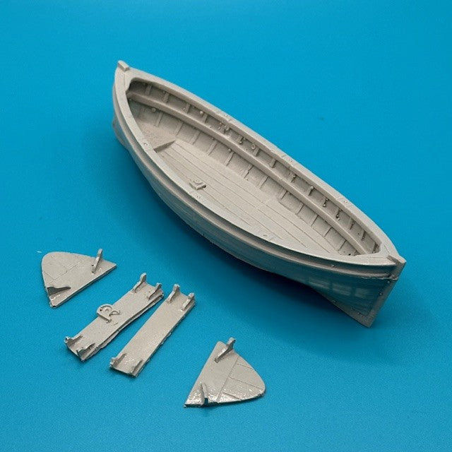 17ft Lifeboat Clinker Double Ended 107mm 1:48 Scale image 0