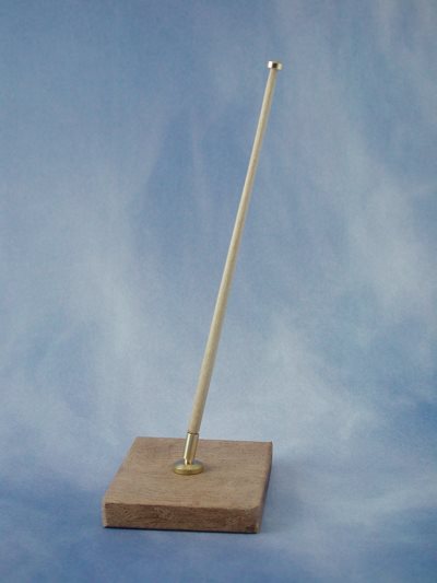 Angled Flagstaff Brass and Wood (2)