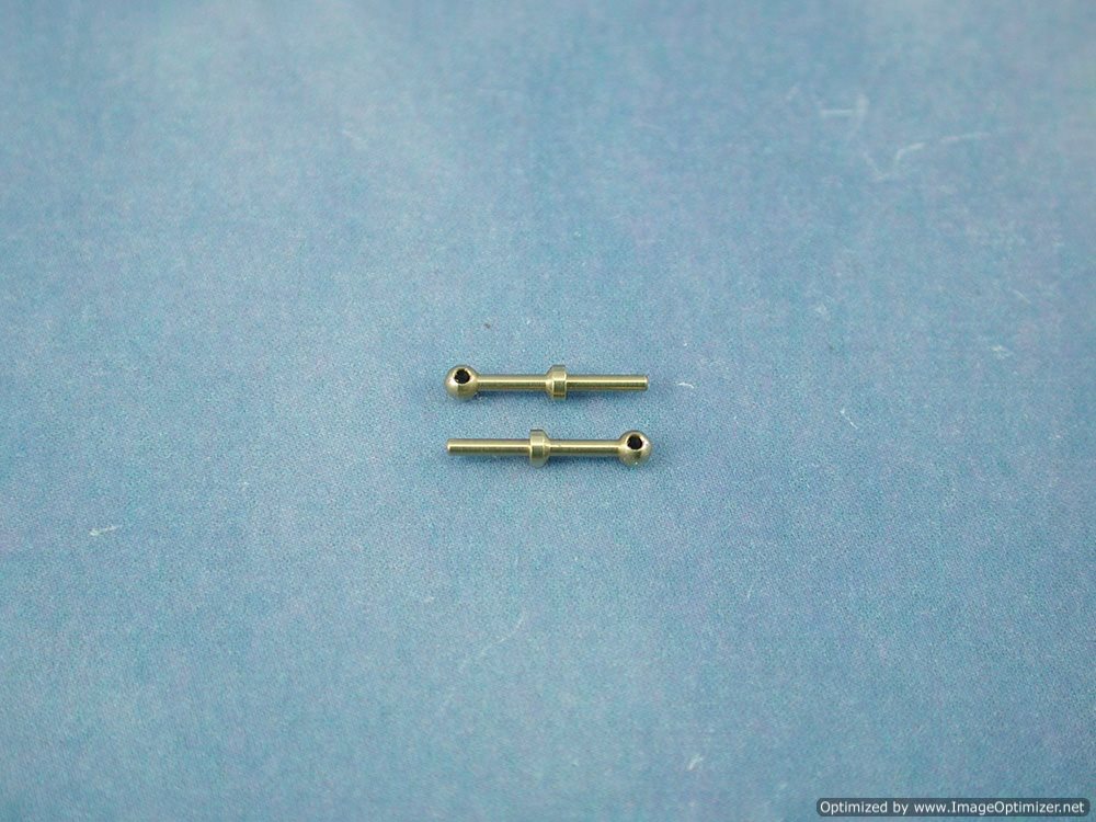 1 Hole Brass Rail Stanchion Ball Type 6mm (10)