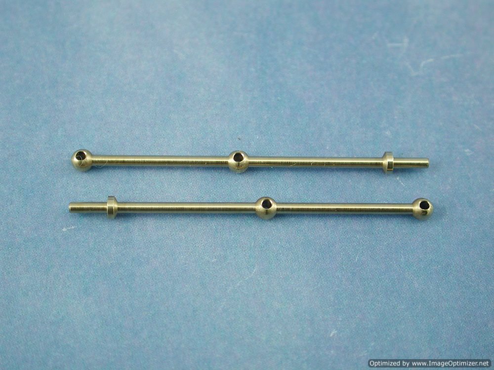 2 Hole Brass Rail Stanchion Ball Type 35mm (10)