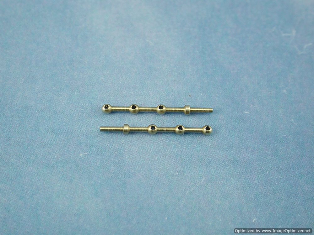 3 Hole Brass Rail Stanchion Ball Type 15mm (10)