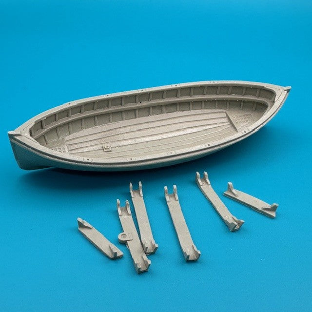 28ft Lifeboat Clinker Double Ended Lowered Freeboard 120mm 1:72 Scale image 0