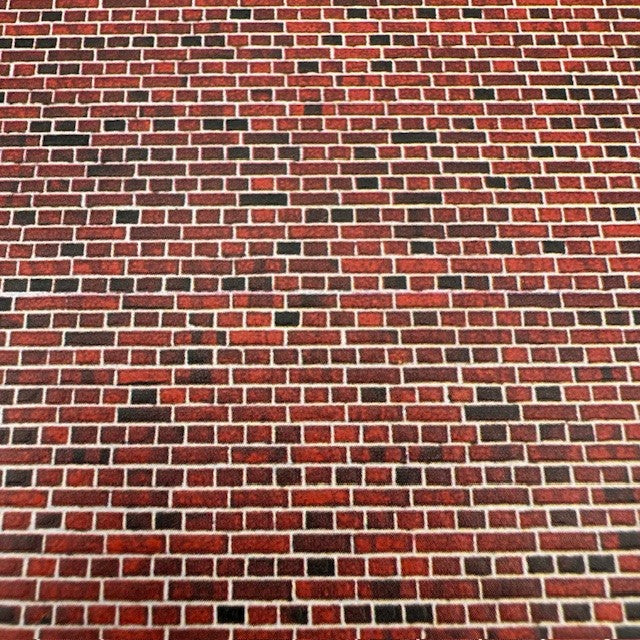 Vollmer 46042 Red brick embossed card sheet image 1