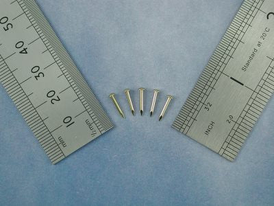 Brass Dome Head Pin 1.2 x 10mm (100)