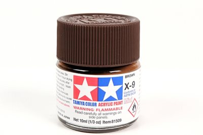 Tamiya X-9 Brown Gloss Mini Acrylic 10ml