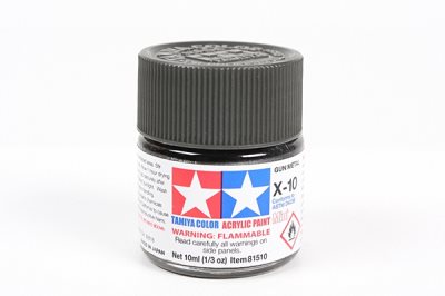 Tamiya X-10 Gun Metal Gloss Mini Acrylic 10ml