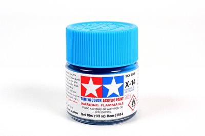 Tamiya X-14 Sky Blue Gloss Mini Acrylic 10ml