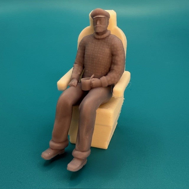 Captains Sitting in his white seat - 1:24 Scale image