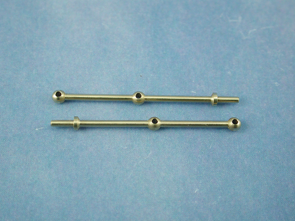 2 Hole Brass Rail Stanchion Ball Type (Choice of Sizes)