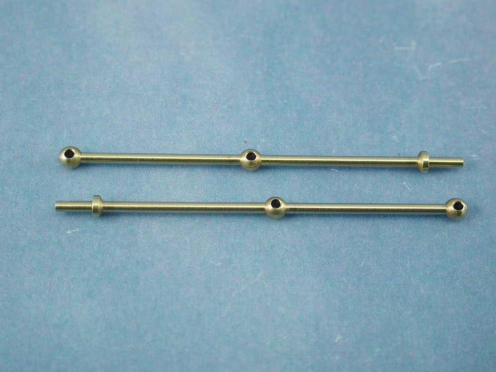 2 Hole Brass Rail Stanchion Ball Type (Choice of Sizes)