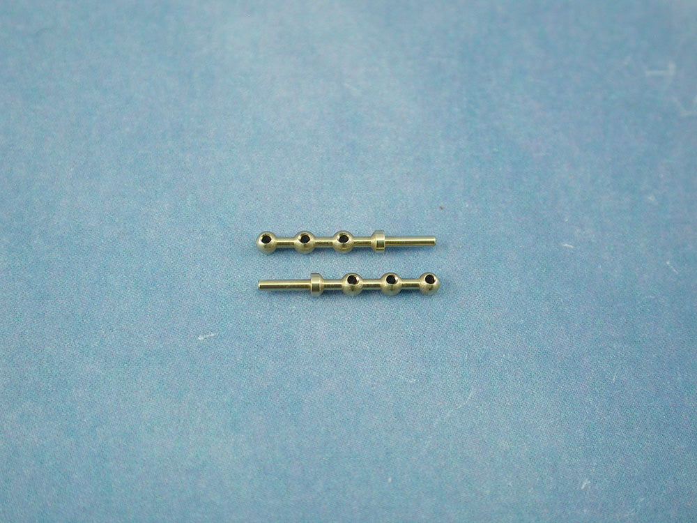 3 Hole Brass Rail Stanchion Ball Type (Choice of Sizes)