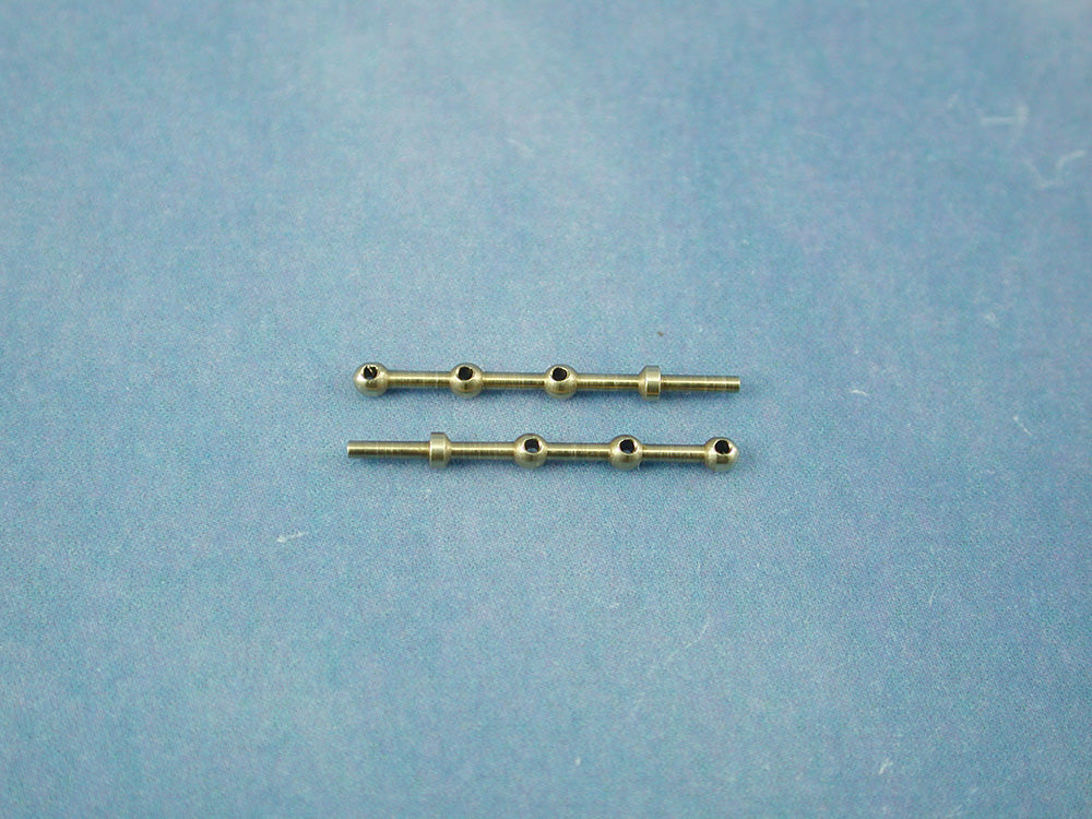 3 Hole Brass Rail Stanchion Ball Type (Choice of Sizes)
