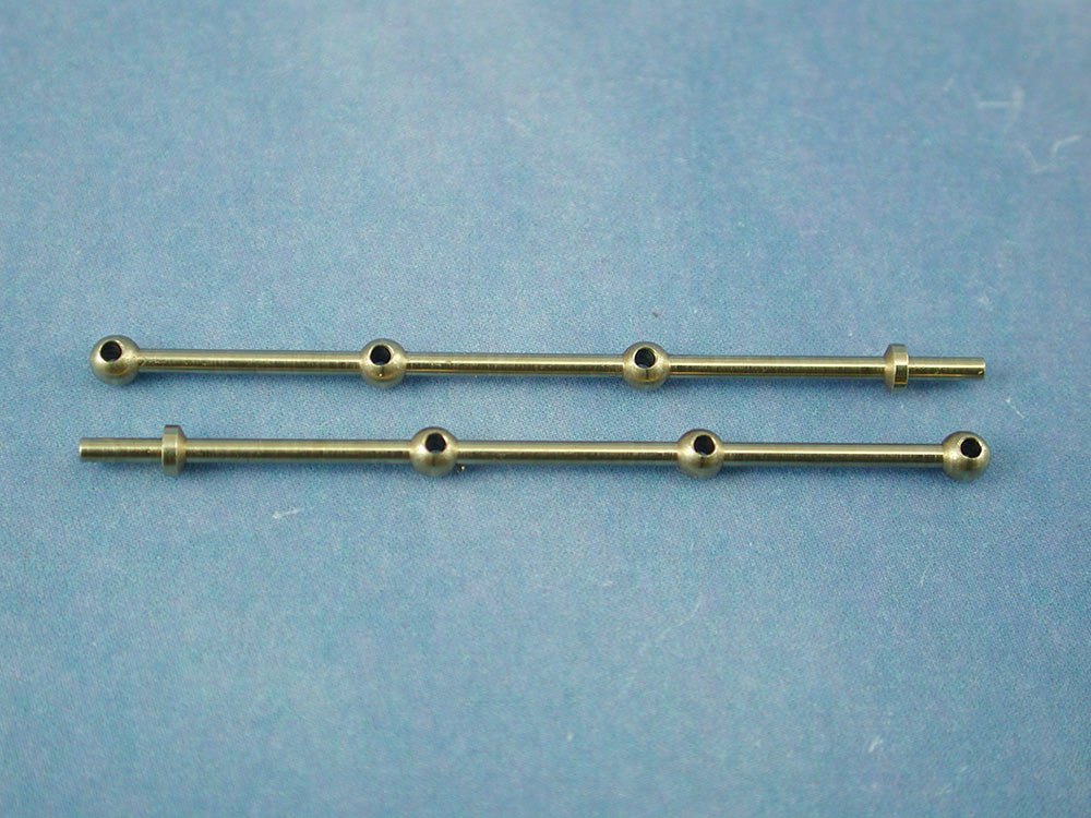 3 Hole Brass Rail Stanchion Ball Type (Choice of Sizes)