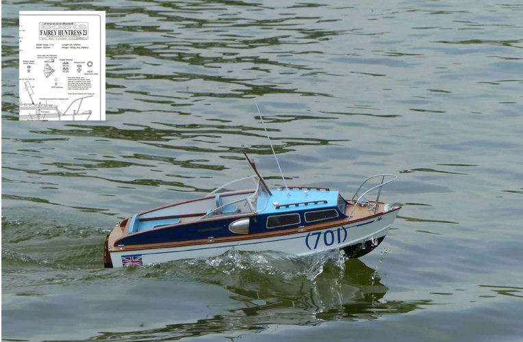 Fairey Huntress Model Boat Plan