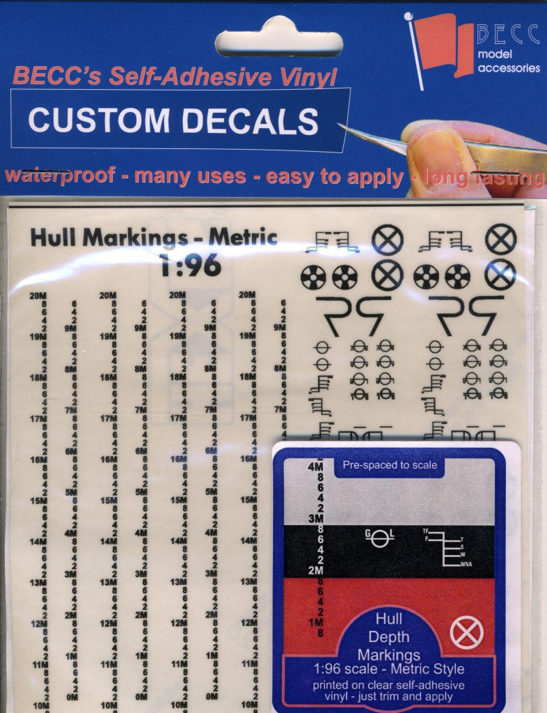 BECC Black Waterline Markings Metric