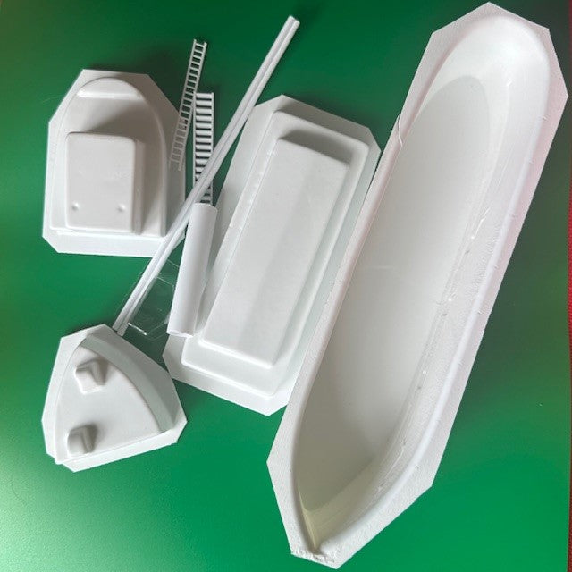 Coaster Boat OO Gauge Scale Model Boat – Kit image 1