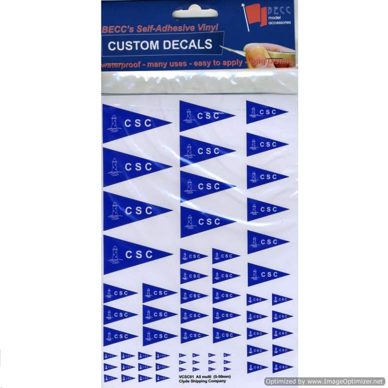 BECC Clyde Shipping Company Logo Decal Multipack