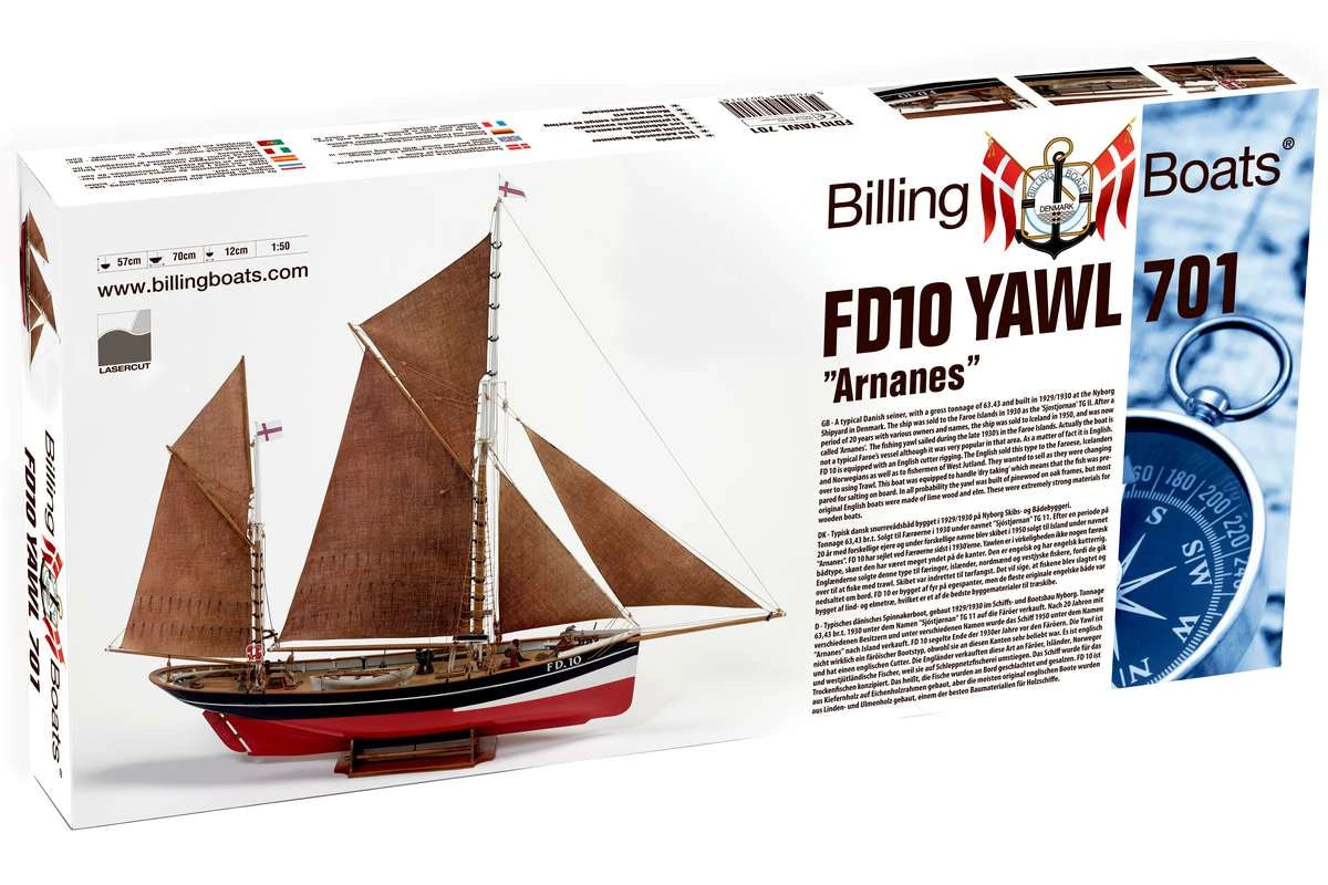 Billing Boats FD10 Yawl B701 Model Boat Kit