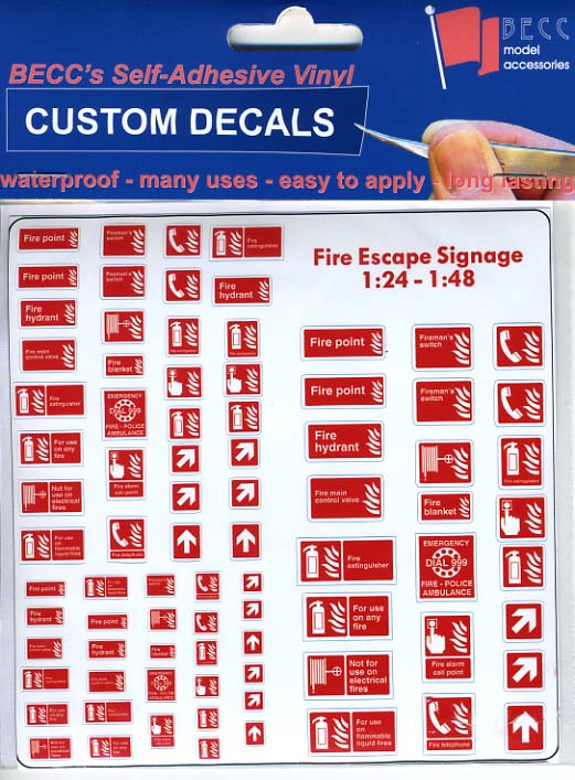 BECC Fire Signage Red