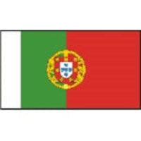 The national flag of Portugal, featuring a vertical green and white band on the left and a red field on the right, with the Portuguese coat of arms in the center.