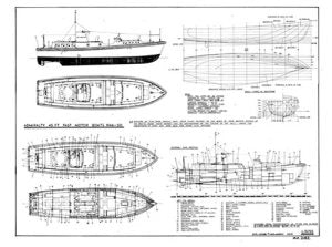 Admiralty 45ft FMB Model Boat Plan