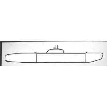 Resolution class and Type XXIC U-boat Model Submarine Plan