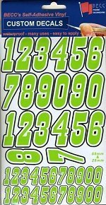 BECC Multi Coloured Number Pack Green