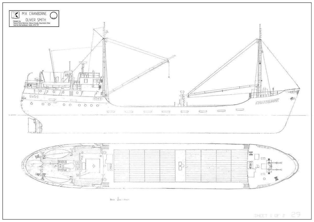 MV Cranborne Model Boat Plan