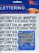 BECC Pennant Lettering RN & RAF 6mm