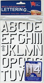 BECC Pennant Lettering US & International 38mm