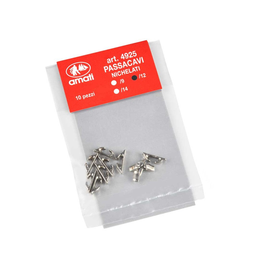Fairlead Nickel plated Metal 9mm