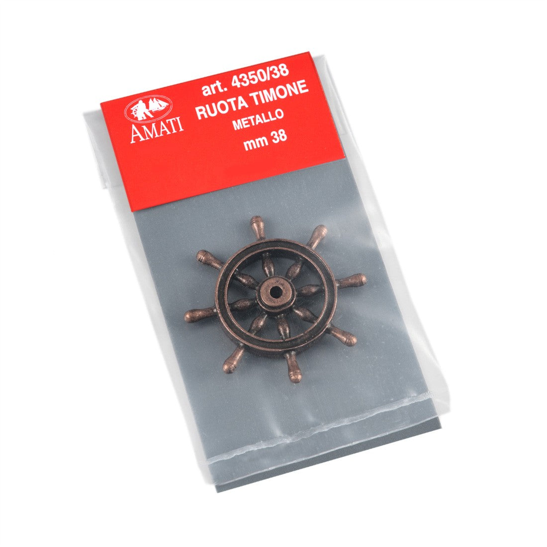 Ships Wheel Bronzed Metal 38mm