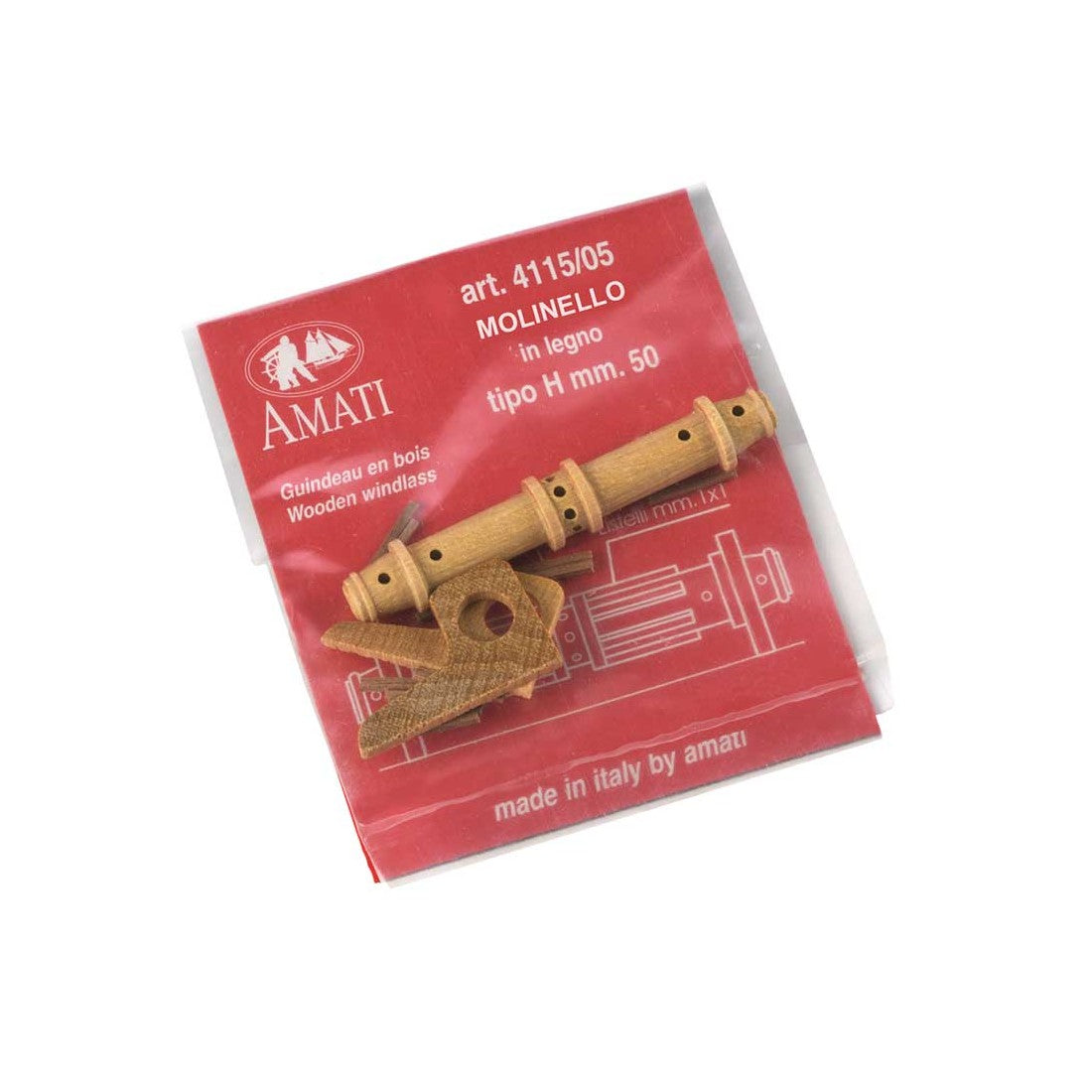 Windlass Wood with Frames 55x32mm