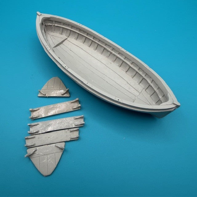 20ft Lifeboat Clinker Double Ended 125mm 1:48 Scale