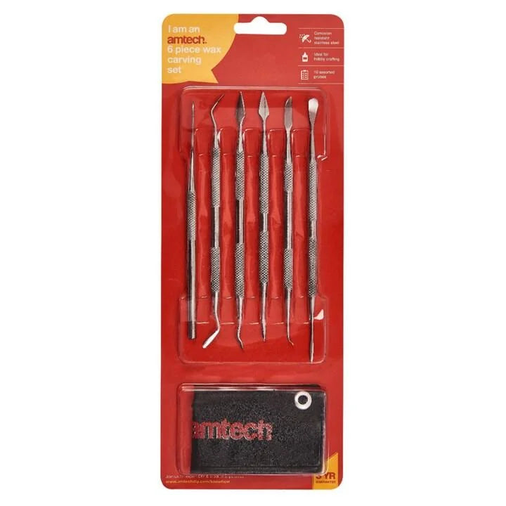 Amtech R0300 6pc WAX CARVING SET