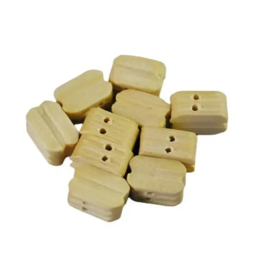 Rigging Blocks Double Boxwood Pack of 10 (Choice of Sizes)