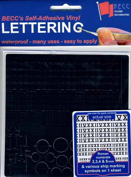 Becc Black- Roman Numeral Waterline Markings