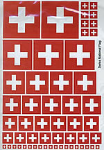 Becc Switzerland National Flag - Decal Multipack