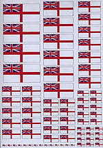 BECC GB White Ensign Modern - Decal Multipack