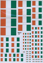 BECC Ireland (Republic of) National Flag - Decal Multipack