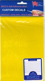 BECC Vinyl Lining Yellow Narrow