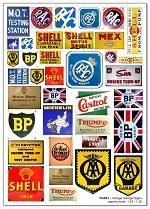 BECC Vintage Garage Signs O Gauge 1:43