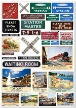 BECC Vintage Train Signs O Gauge 1:43