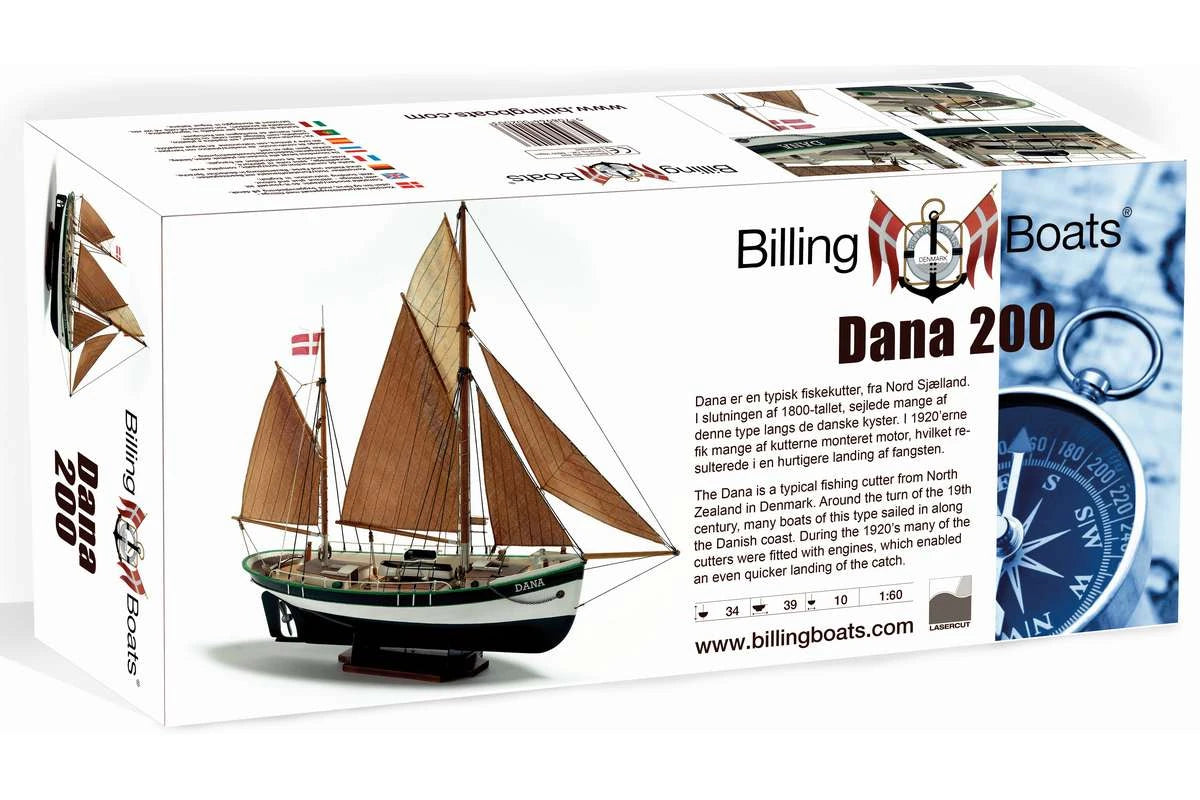 Billing Boats Dana Fishing Cutter B200 Model Boat Kit
