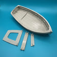 14ft Dinghy Clinker Transom Stern 178mm 1:24 Scale image 0