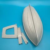 14ft Dinghy Clinker Transom Stern 178mm 1:24 Scale image 1