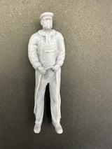Fisherman standing holding rope 1/24 Scale 75mm image 0